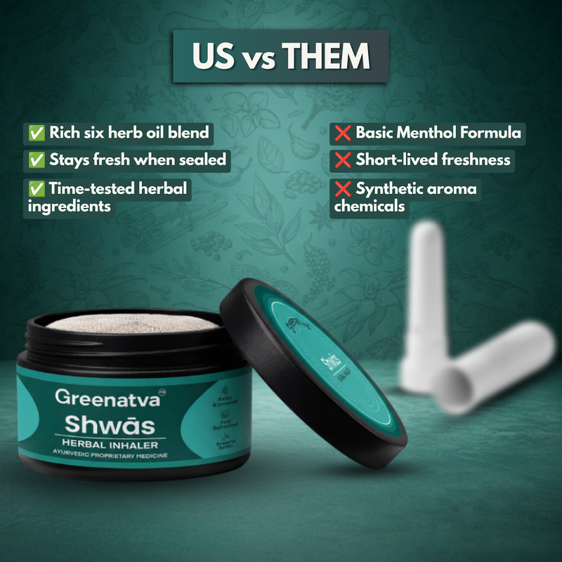 Shwas vs ordinary balm - six herb oil blend comparison