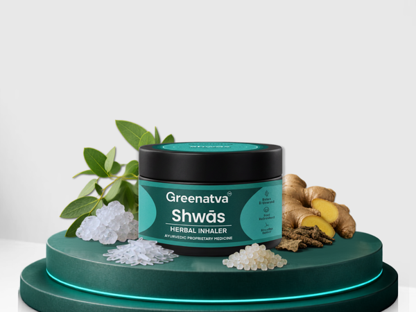 Shwas Herbal Inhaler - jar with open lid