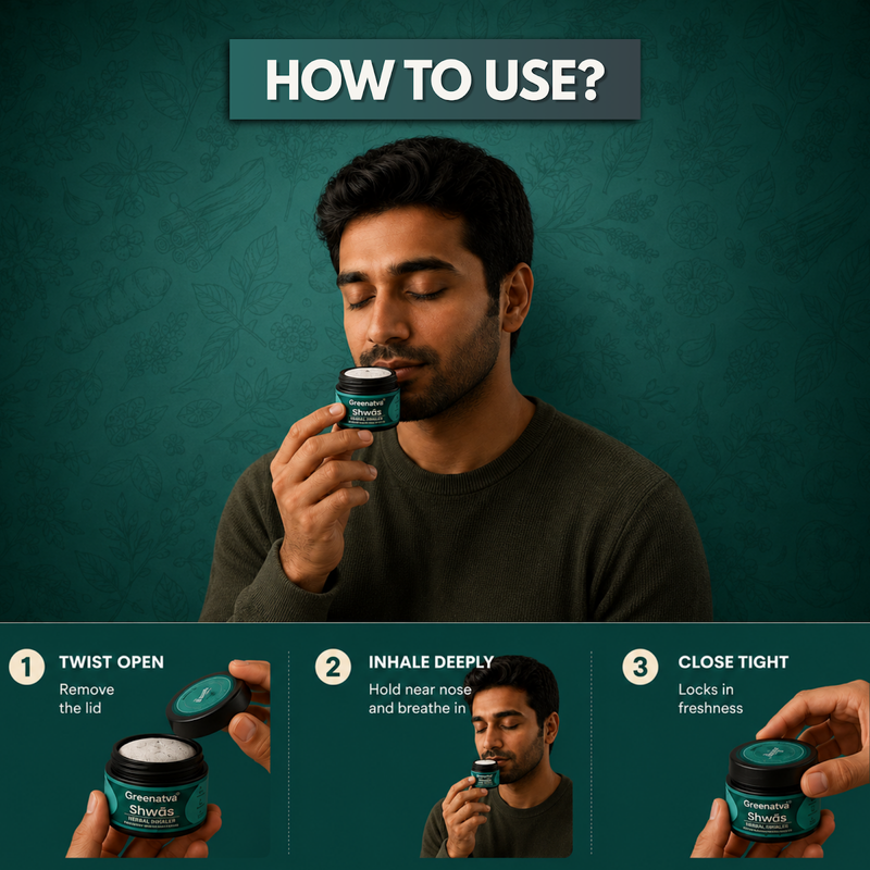 How to use Shwas - twist open, inhale deeply, close tight
