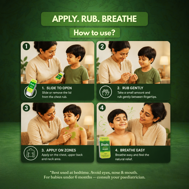 Shwas Balm - Natural Chest Rub for Babies, Kids & Adults